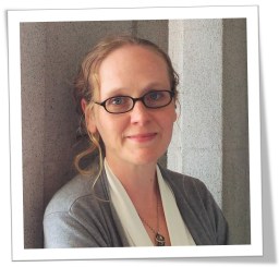 woman smiling, glasses